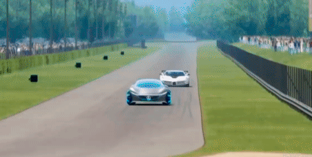 animated car on display for sell