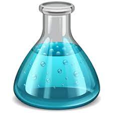 conical flask used as a logo